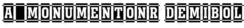 a_MonumentoNr DemiBold字体转换